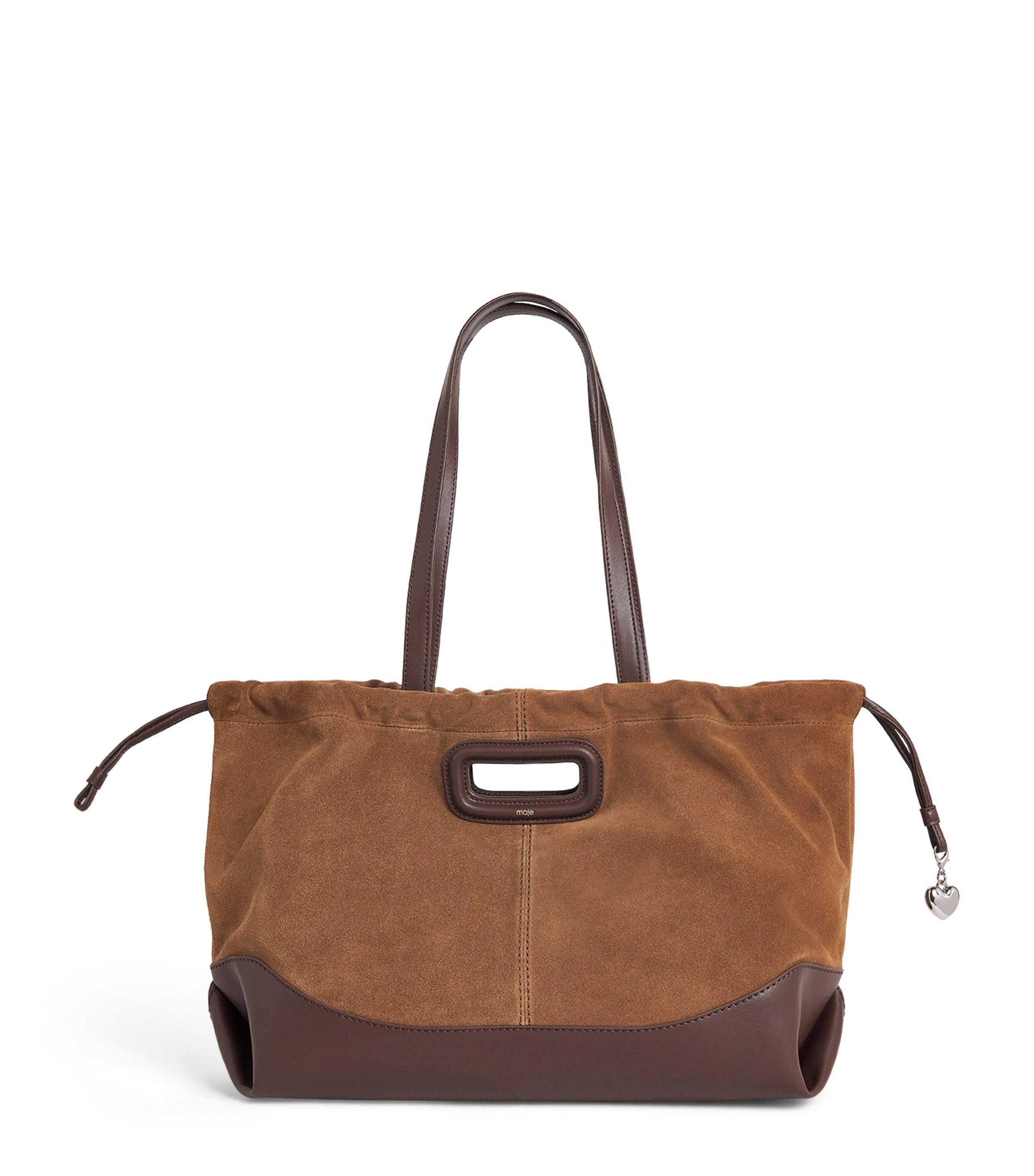 Maje Leather and Suede Milpi Tote Bag by MAJE