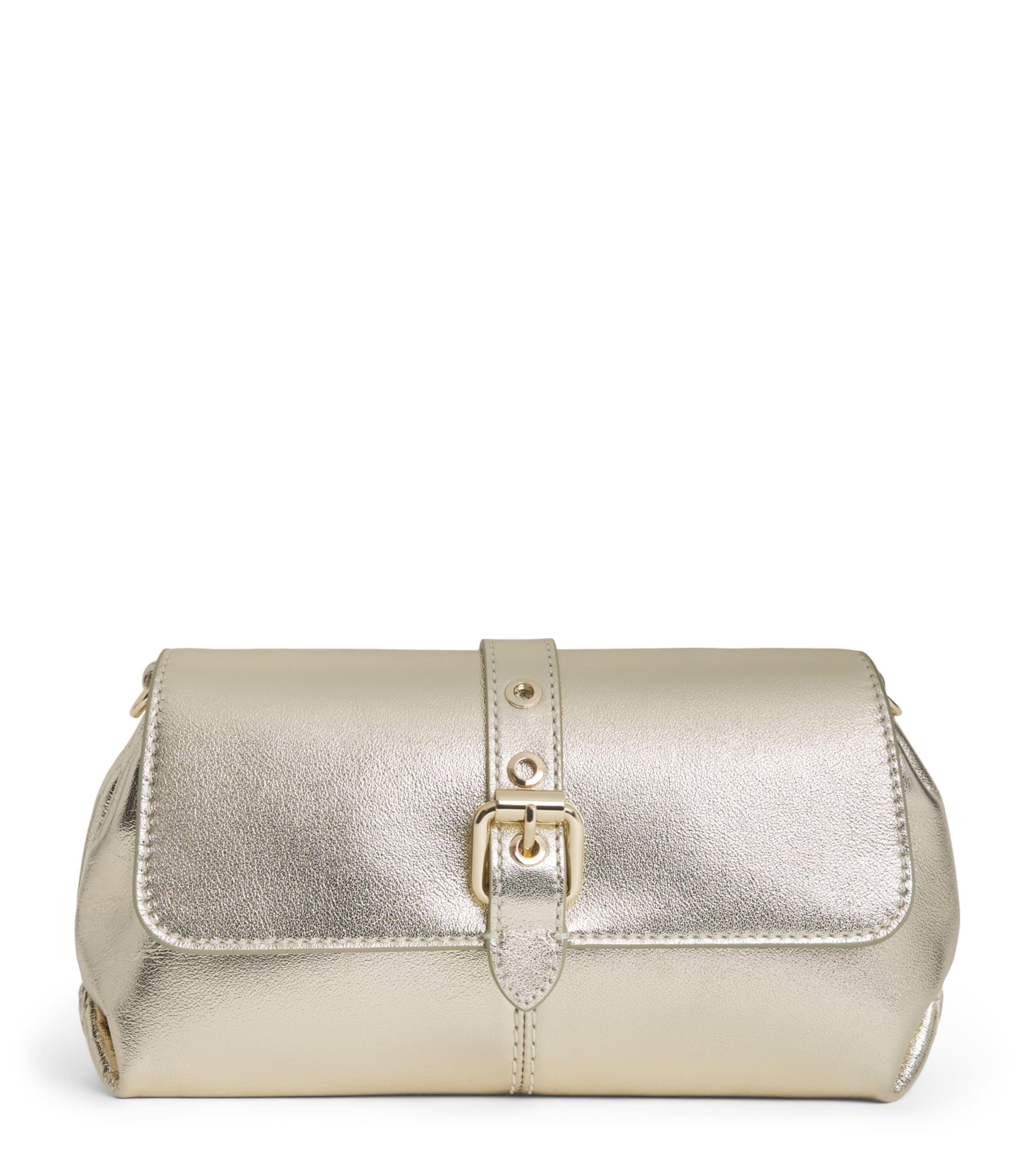 Maje Metallic Leather Miss M Clutch Bag by MAJE