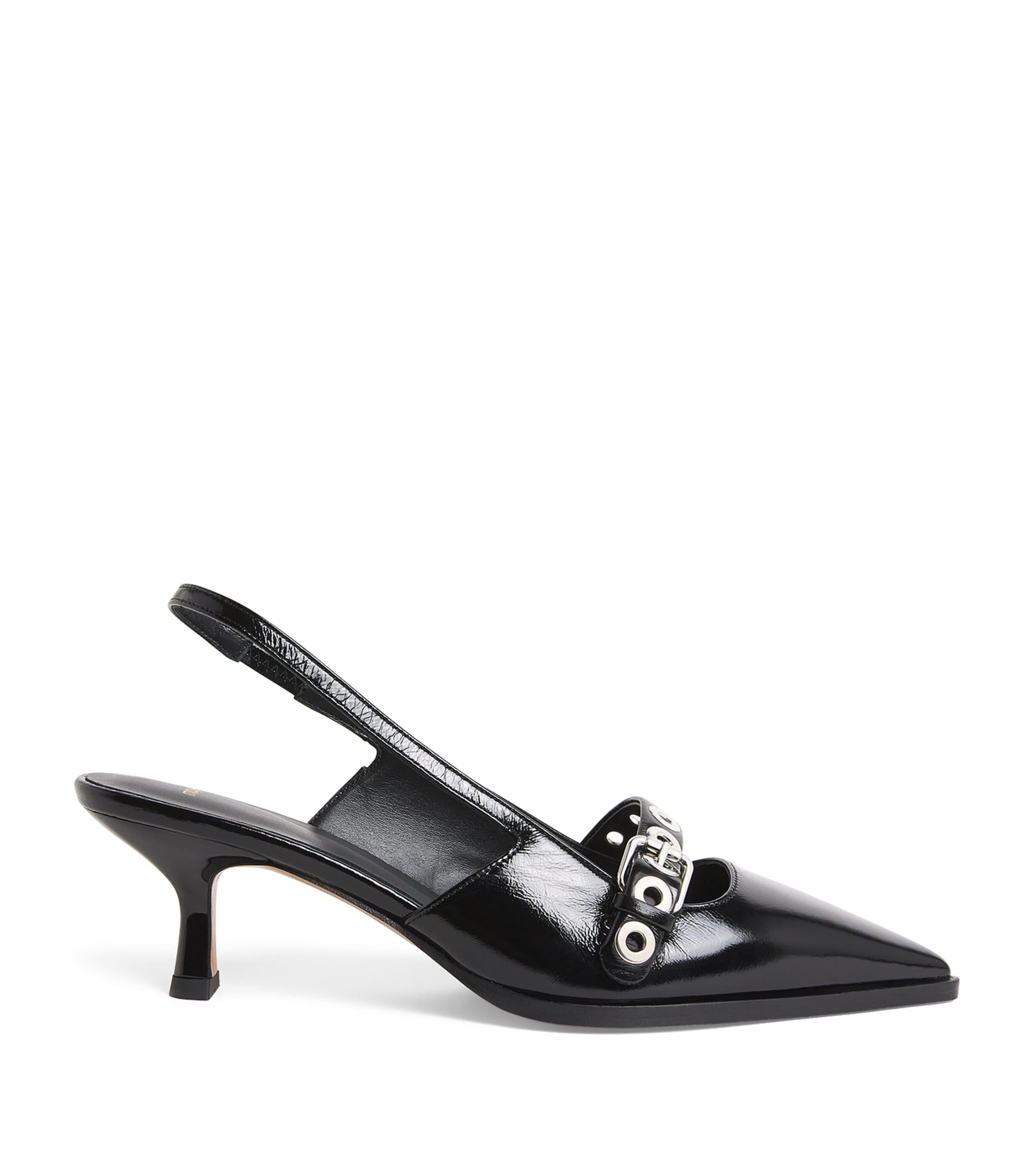 Maje Patent Leather Buckled Pumps 30 by MAJE