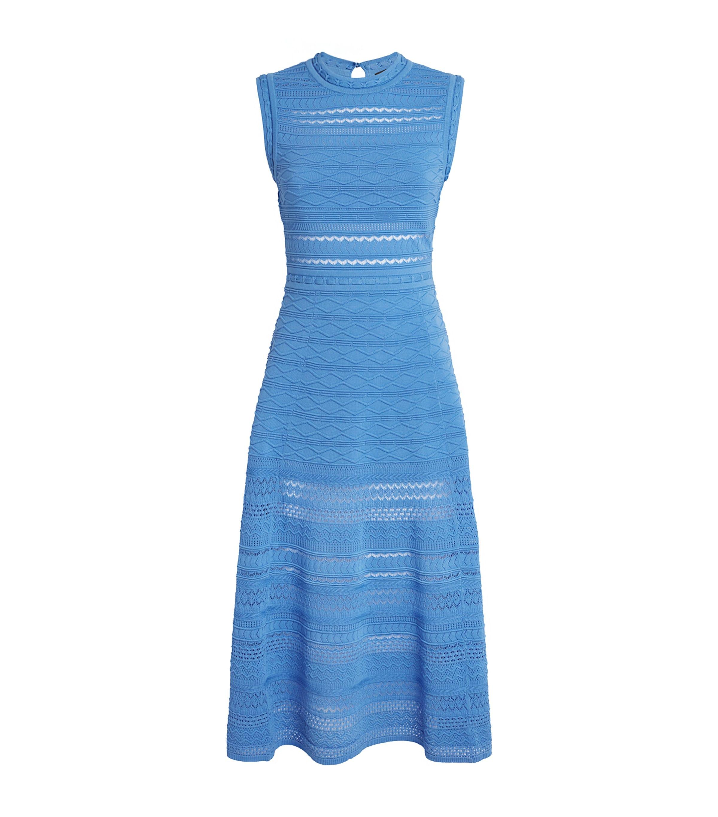Maje Pointelle-Knit Midi Dress by MAJE