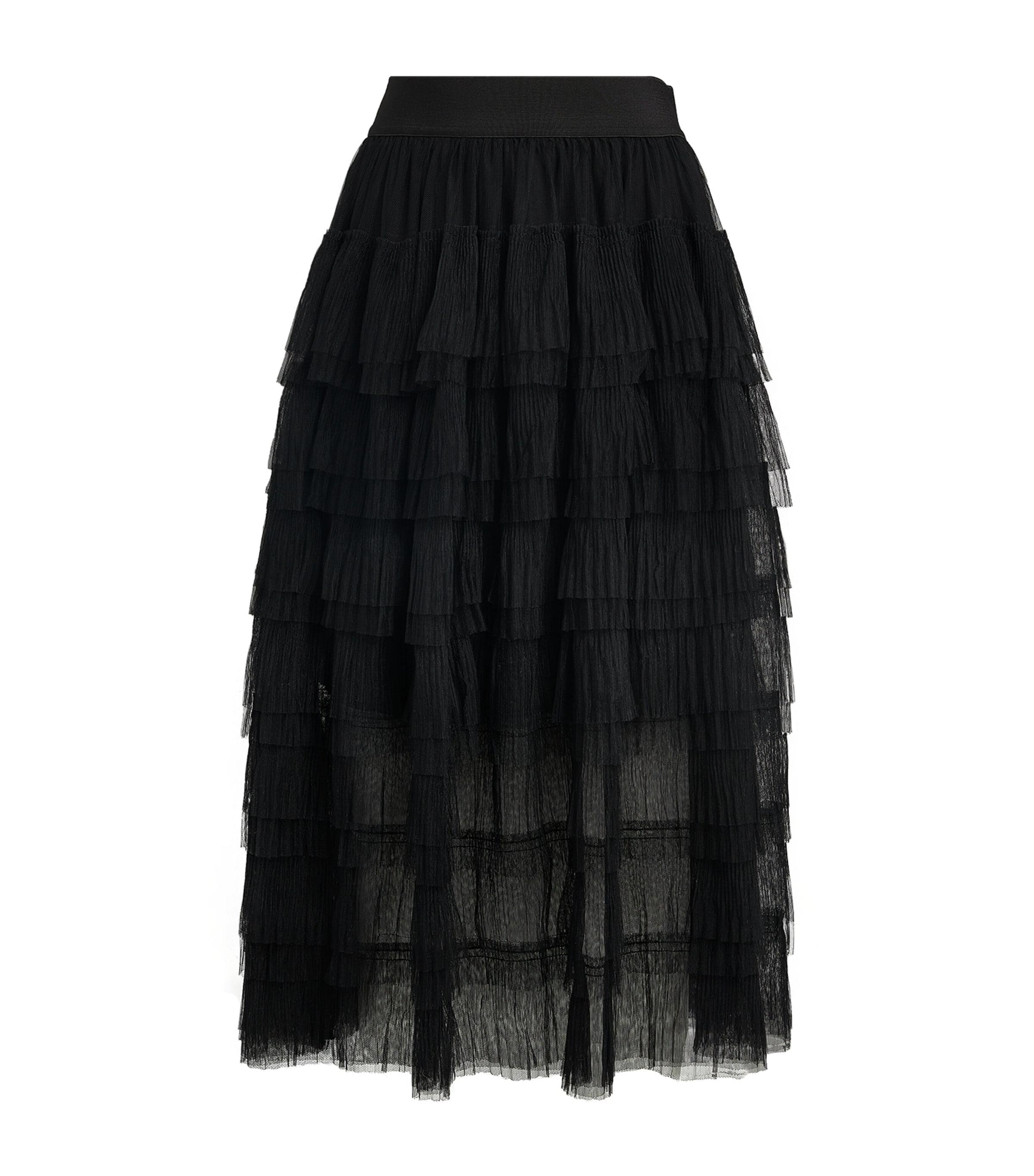 Maje Semi-Sheer Midi Skirt by MAJE