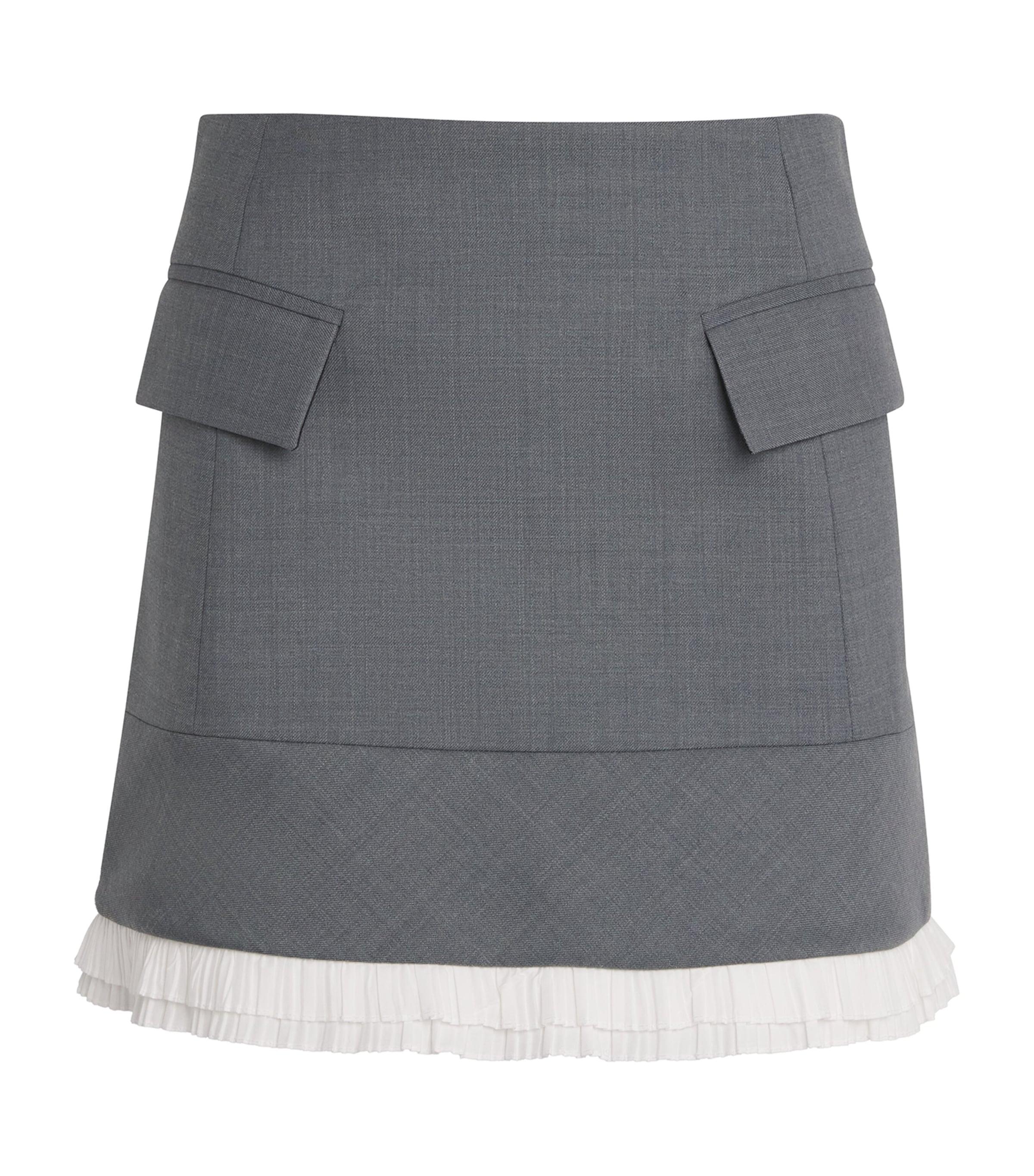 Maje Wool-Blend Mini Skirt by MAJE