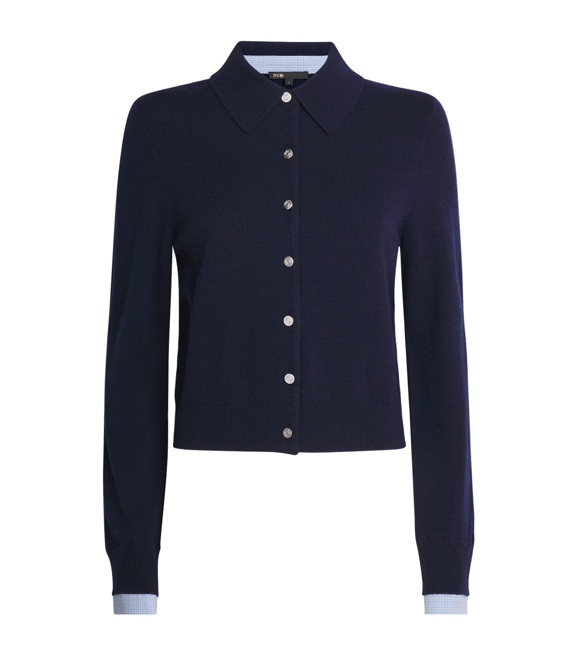 Maje Wool-Cashmere Cardigan by MAJE