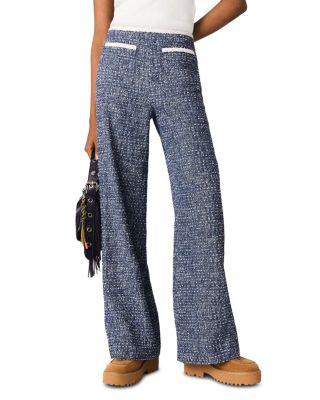 Marled Tweed Pants by MAJE