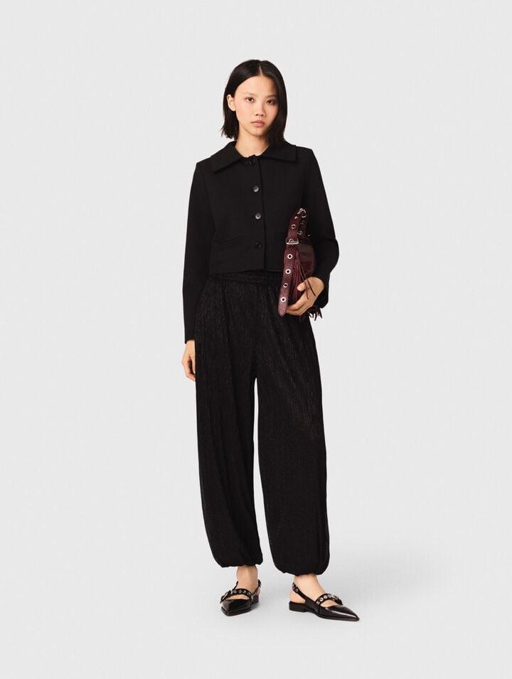 Metallic harem trousers by MAJE