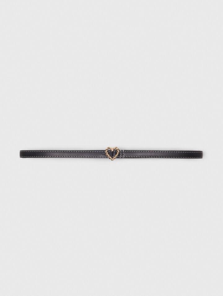 Mface_ - Slim heart belt by MAJE