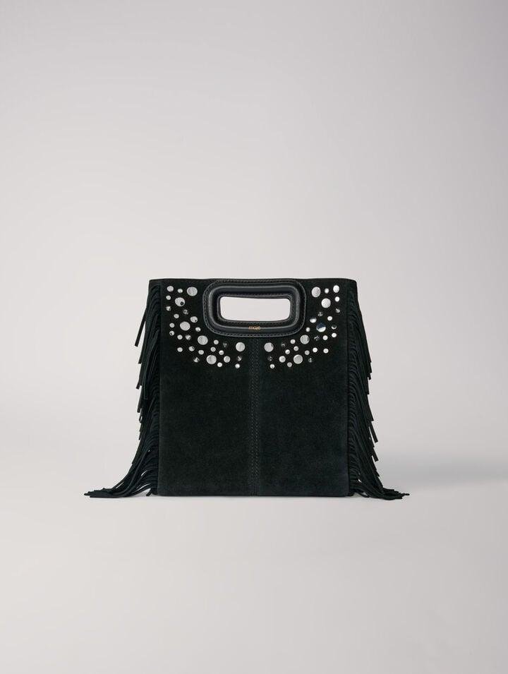Mfasa_ - Fringed leather M bag by MAJE