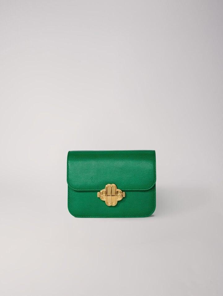 Mfasa_H - Lizard-effect embossed leather bag by MAJE