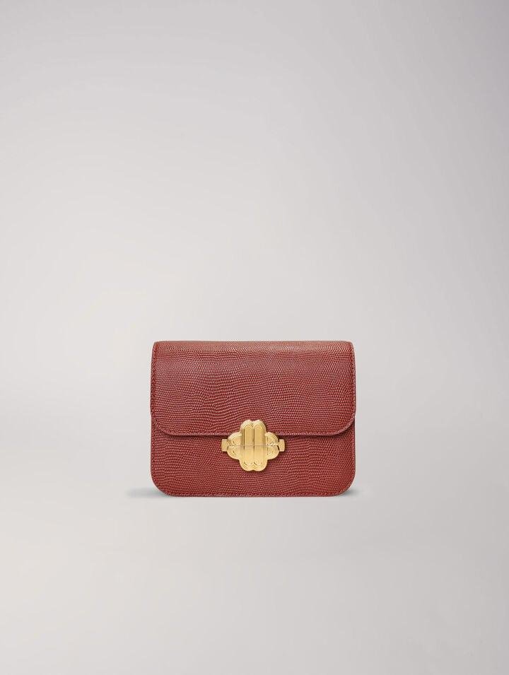 Mfasa_ - Lizard-effect embossed leather bag by MAJE