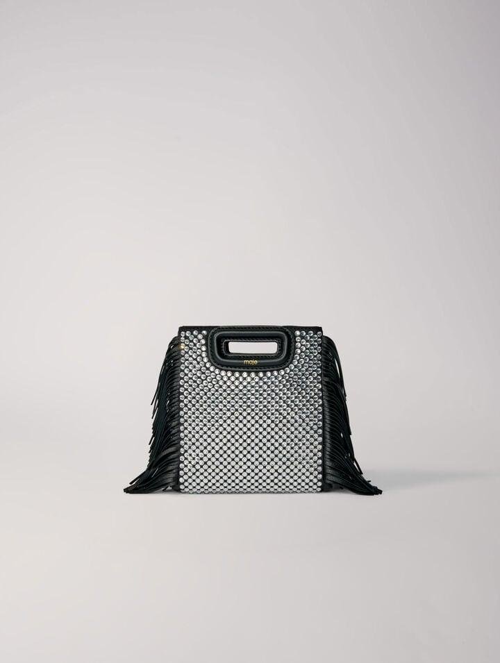 Mfasa_ - M mini leather bag with rhinestones by MAJE