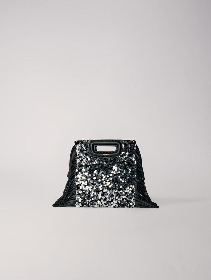 Mfasa_ - Sequin mini M bag by MAJE