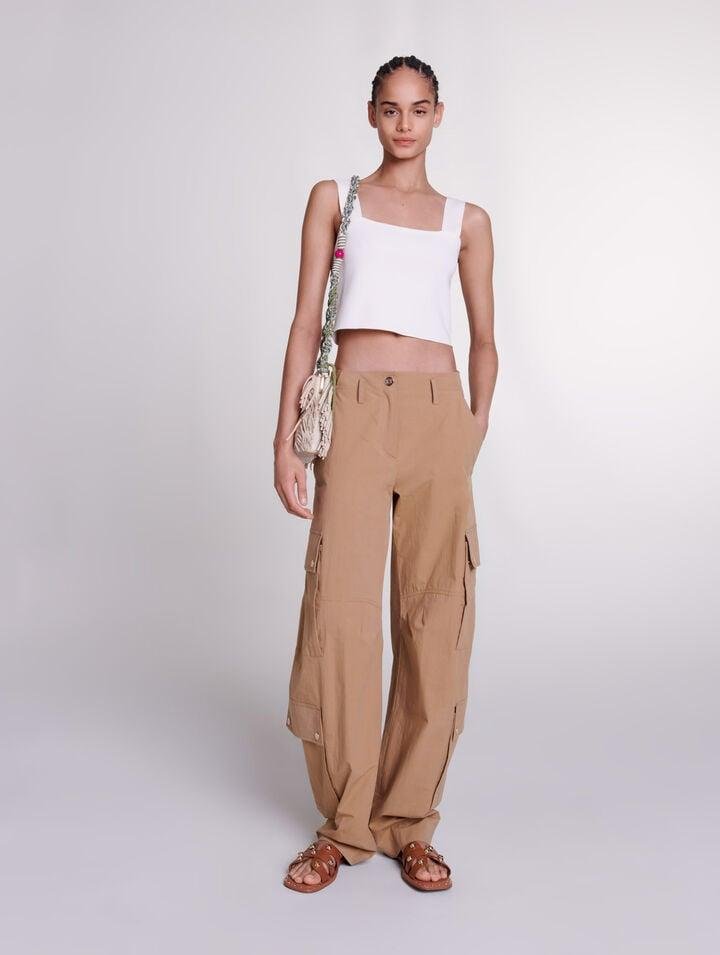 Mfppa_ - Cargo trousers with pockets by MAJE