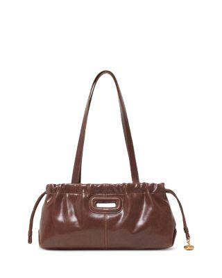 Milpil Gazette Leather Shoulder Bag by MAJE
