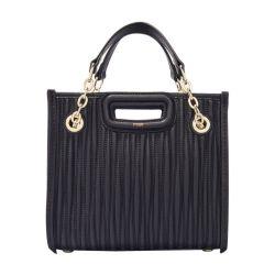 Mini quilted leather tote bag by MAJE