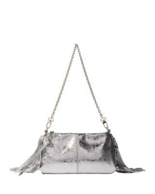Miss M Metallic Leather Pouch by MAJE