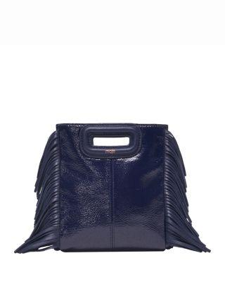 Miss M Mini Fringed Leather Crossbody Bag by MAJE