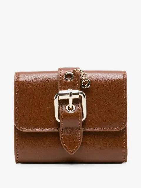 Miss M buckle-detail leather wallet by MAJE