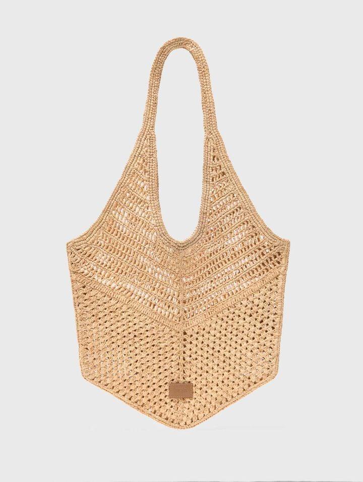 Natural raffia bag by MAJE