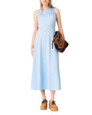 Open Back Maxi Dress by MAJE