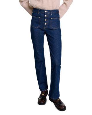 Passionbrut Straight Leg Jeans in Dark Blue by MAJE