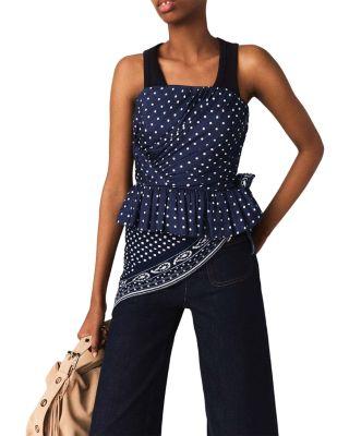 Patterned Bustier Top by MAJE