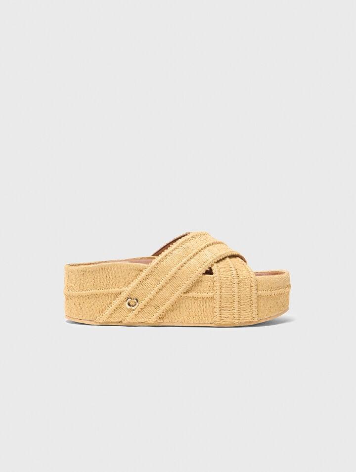 Platform sandals by MAJE