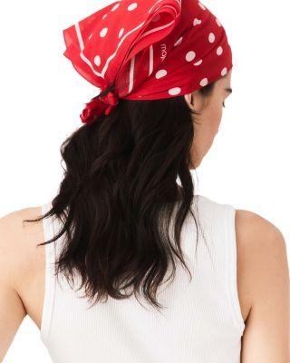 Polka Dot Cotton Bandana by MAJE