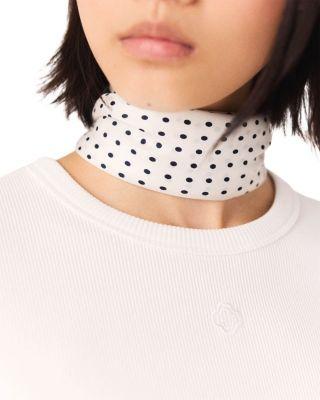 Polka Dot Silk Scarf by MAJE