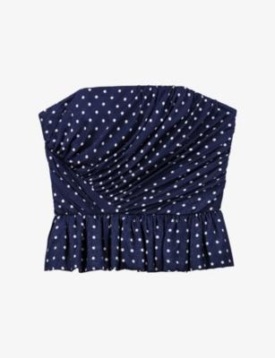 Polka-Dot Sleeveless Woven Top by MAJE