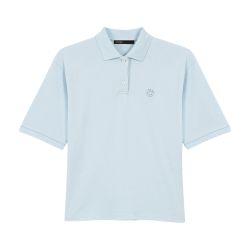 Polo shirt with logo patch by MAJE