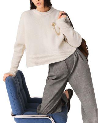 Prince of Wales Check Palazzo Pants by MAJE