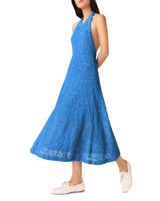 Raros Backless Guipure Lace Dress by MAJE