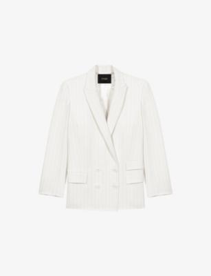 Relaxed-Fit Double-Breasted Lyocell-Blend Blazer by MAJE