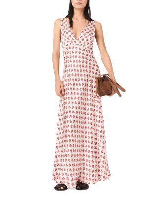 Renisity Printed Silk Dress by MAJE