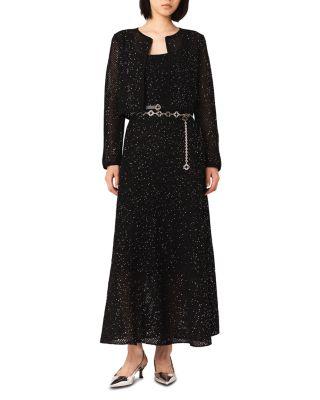 Rhinestone Knit Cardigan by MAJE