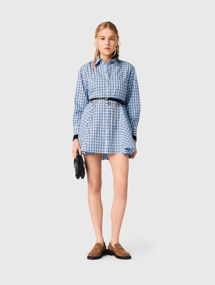 Rhinestone Shirt Dress by MAJE