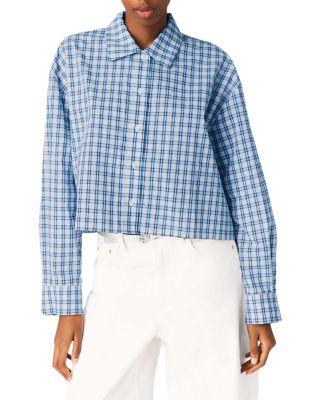 Rhinestone Shirt with Removable Tie by MAJE