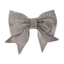 Rhinestone bow barrette by MAJE