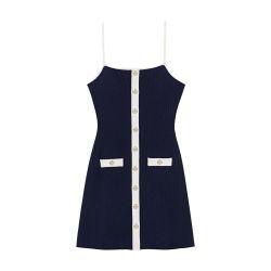 Rib knit short dress by MAJE