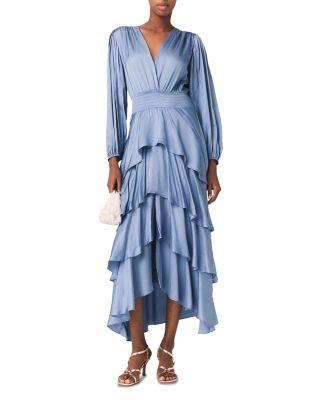 Ruffinello Ruffle Tiered Maxi Dress by MAJE