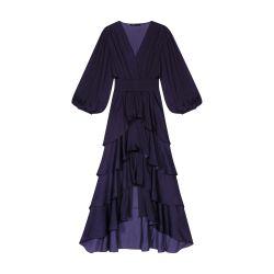 Ruffled maxi dress by MAJE