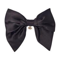 Satin-effect bow barrette by MAJE