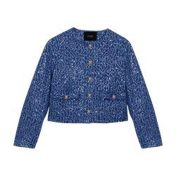 Sequinned tweed jacket by MAJE