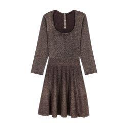 Shiny knit short dress by MAJE