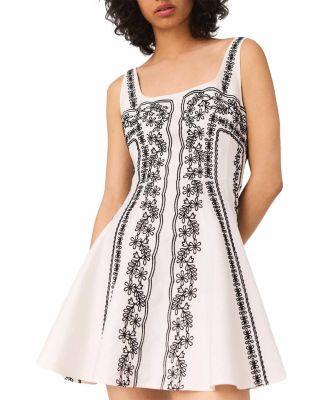 Short Embroidered Dress by MAJE