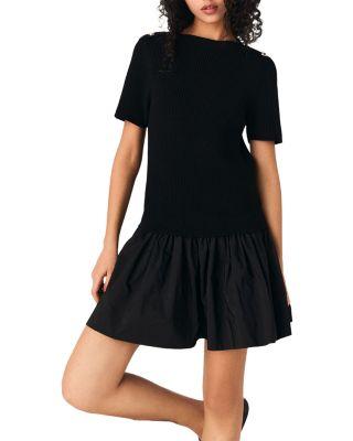 Short Taffeta Dress by MAJE
