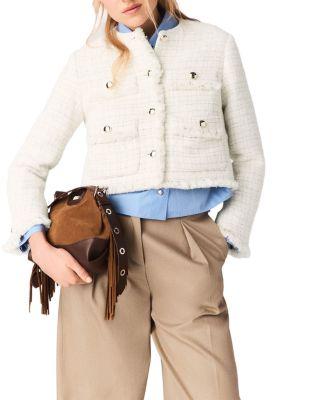 Short Tweed Jacket by MAJE