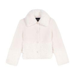 Short fake fur coat by MAJE