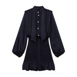 Short smocked dress by MAJE