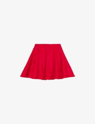 Side-Pocket Ribbed Knitted Mini Skirt by MAJE